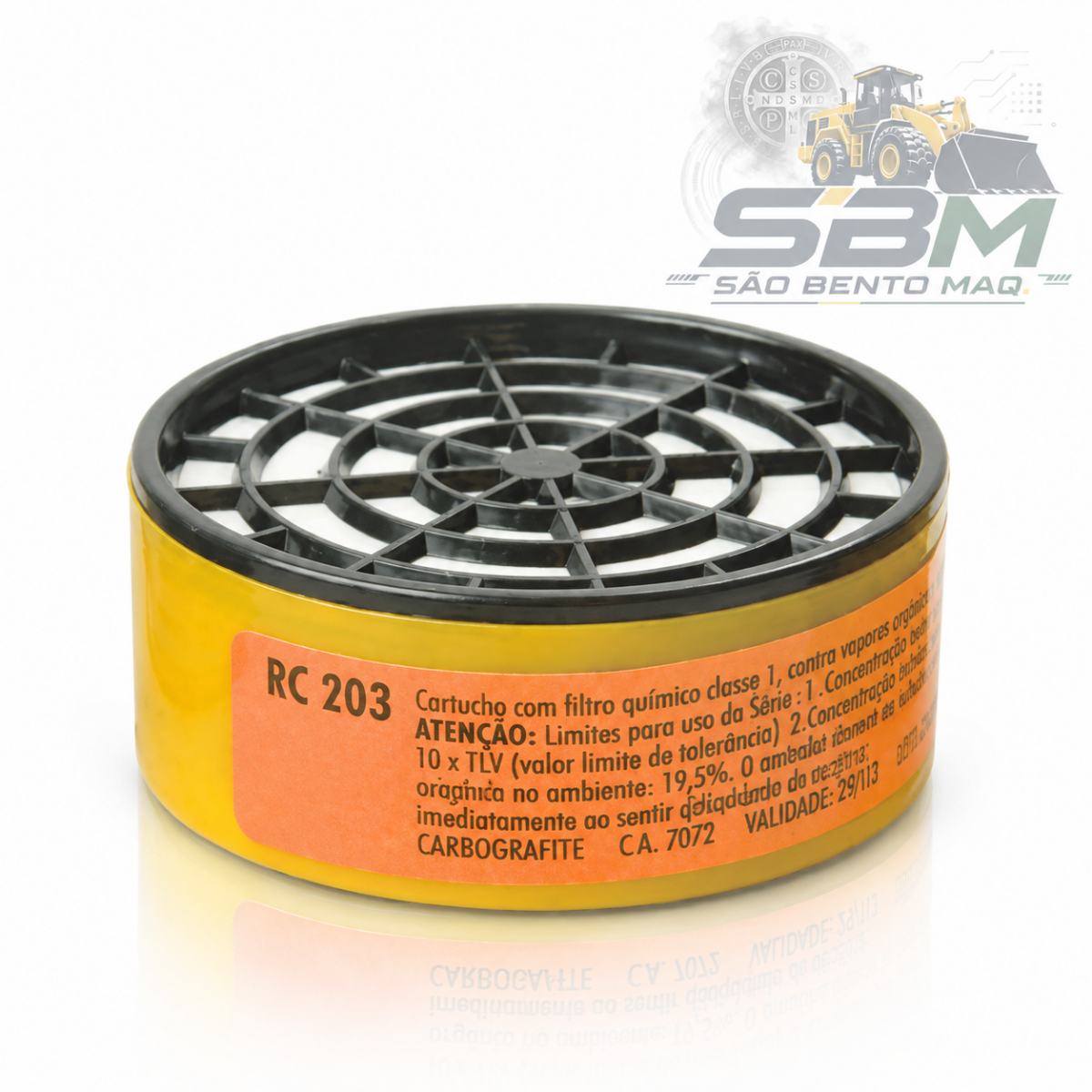 Filtro Químico RC 203 da Carbografite (PAR)