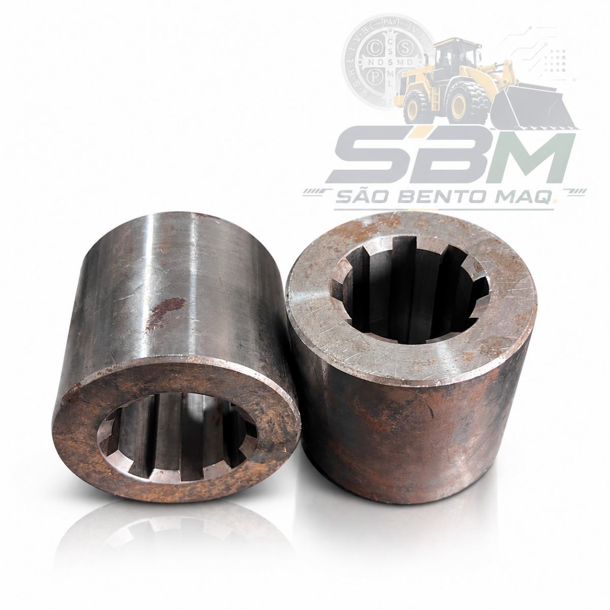 BUCHA ESTRIADA EM AÇO SAE 1045 – 8 ESTRIAS