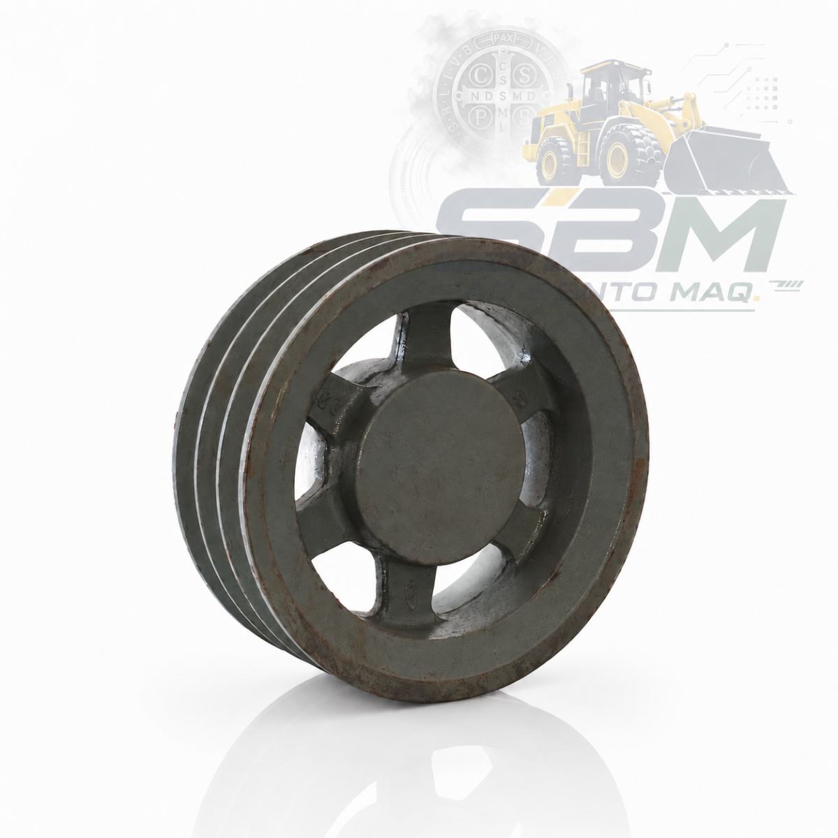 Polia Tripla de Ferro Fundido para Motor Buffalo – 3 Canais